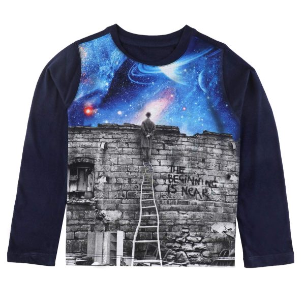 wear your mind Boy's Regular fit Long Sleeve Top