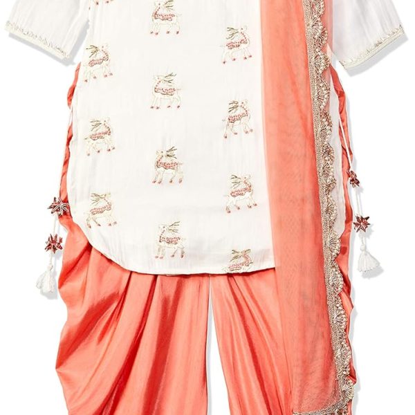 Biba Girls Girl's Polyester Salwar Suit Set