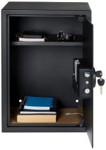 Amazon Basics Digital Safe With Electronic Keypad Locker For Home, Gross Capacity - 58L (Net - 51L), Black - Image 7