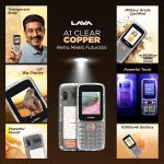 Lava A1 Clear Copper Keypad Mobile Phone with Long Lasting Smart AI Battery | 1.77inch Display | Bluetooth Support | Military Grade Certified | 32 GB Expandable Memory | (Clear) - Image 8