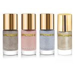 Posh HIGH GLOSS QUICK DRY Finish NAILPOLISH SILVER GOLDEN ROSEGOLD STEEL GREY, 9 ml