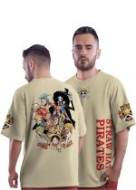 crazymonk Straw Hat Pirates Oversized T-Shirt