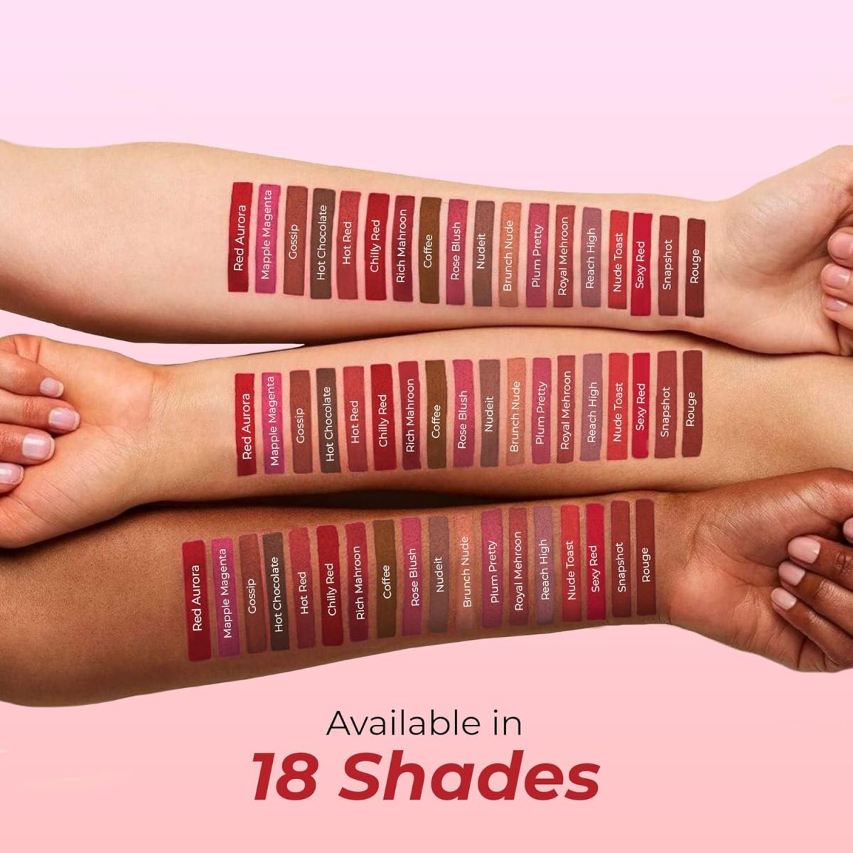 Colors Queen Lippie Creamy Matte Lipstick | Single Swipe Application, Long Lasting & Highly Pigmented | Lightweight Lipstick for Women Infused with Jojoba Oil and Vitamin E (02 - Maple Magenta, 5g) - Image 5