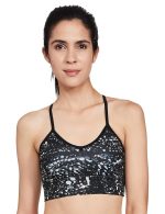 Reebok Women's Polyester Lightly Padded Wire Free Standard Sports Training Bra
