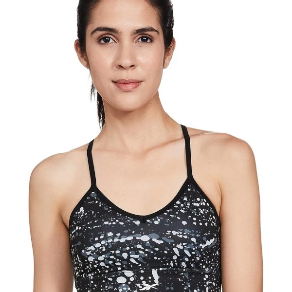 Reebok Women's Polyester Lightly Padded Wire Free Standard Sports Training Bra