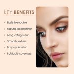 Shryoan Eyebrow Powder with angled eyebrow brush and Spoolie | Long Lasting & Water Proof | (Multi color) - Image 5