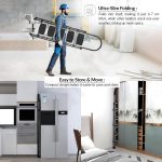 Plantex 5 Step Ladder - Foldable Steel -Wide Anti Skid Steps - 5 Year Manufacturer Warranty(Gray & White) - Image 7