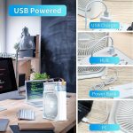 TEKCOOL Mini Cooler for Room Cooling AC Portable Mini Fan Artic Cooler with 7 Colors LED Light, 1/2/3 H Timer, 3 Wind Speeds and 3 Spray Modes for Office,Home,Dorm,Travel1, - Image 3