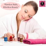 Sassigal Color Fashion Nail Paint Set 4 Shades | High Shine, Glossy Finish | Quick-Dry, (11ml Each) (Brown, Purple, Orange, Pink Shimmer, 11Ml) - Image 4
