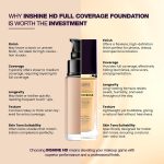 INSHINE 24-Hour Full Coverage Foundation – Lightweight, Waterproof, Oil Control, Sweat & Humidity-Resistant with Non-Cakey Matte Finish - Warm Nude - Image 5