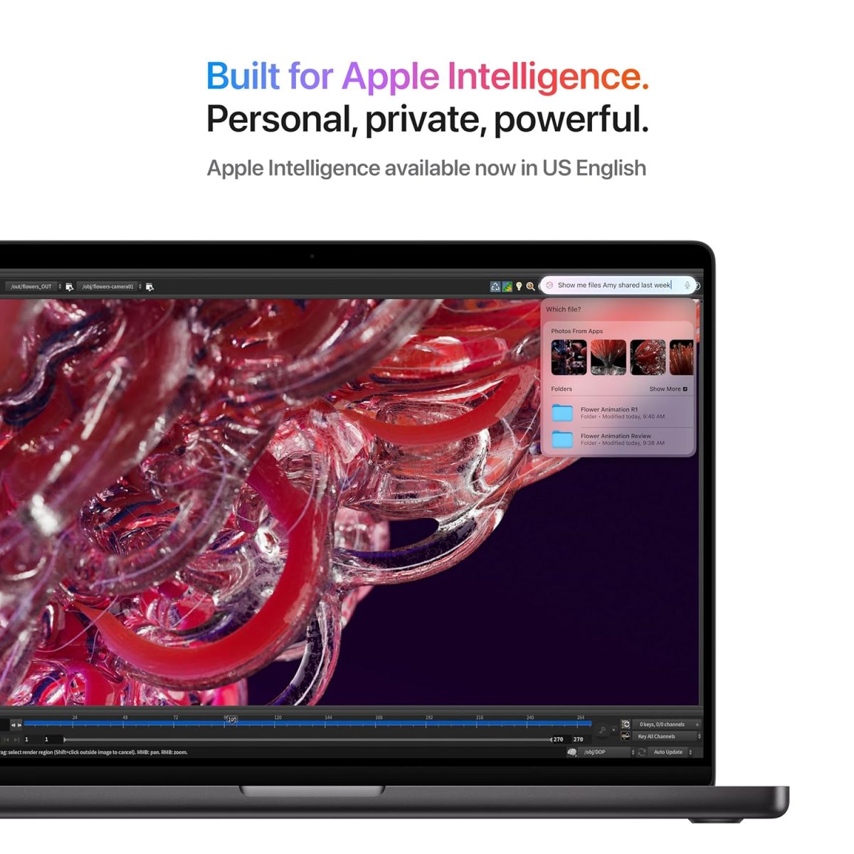 Apple 2024 MacBook Pro Laptop with M4 chip with 10‑core CPU and 10‑core GPU: Built for Apple Intelligence, 35.97 cm (14.2″) Liquid Retina XDR Display 16GB Unified Memory, 1TB SSD Storage; Space Black - Image 4