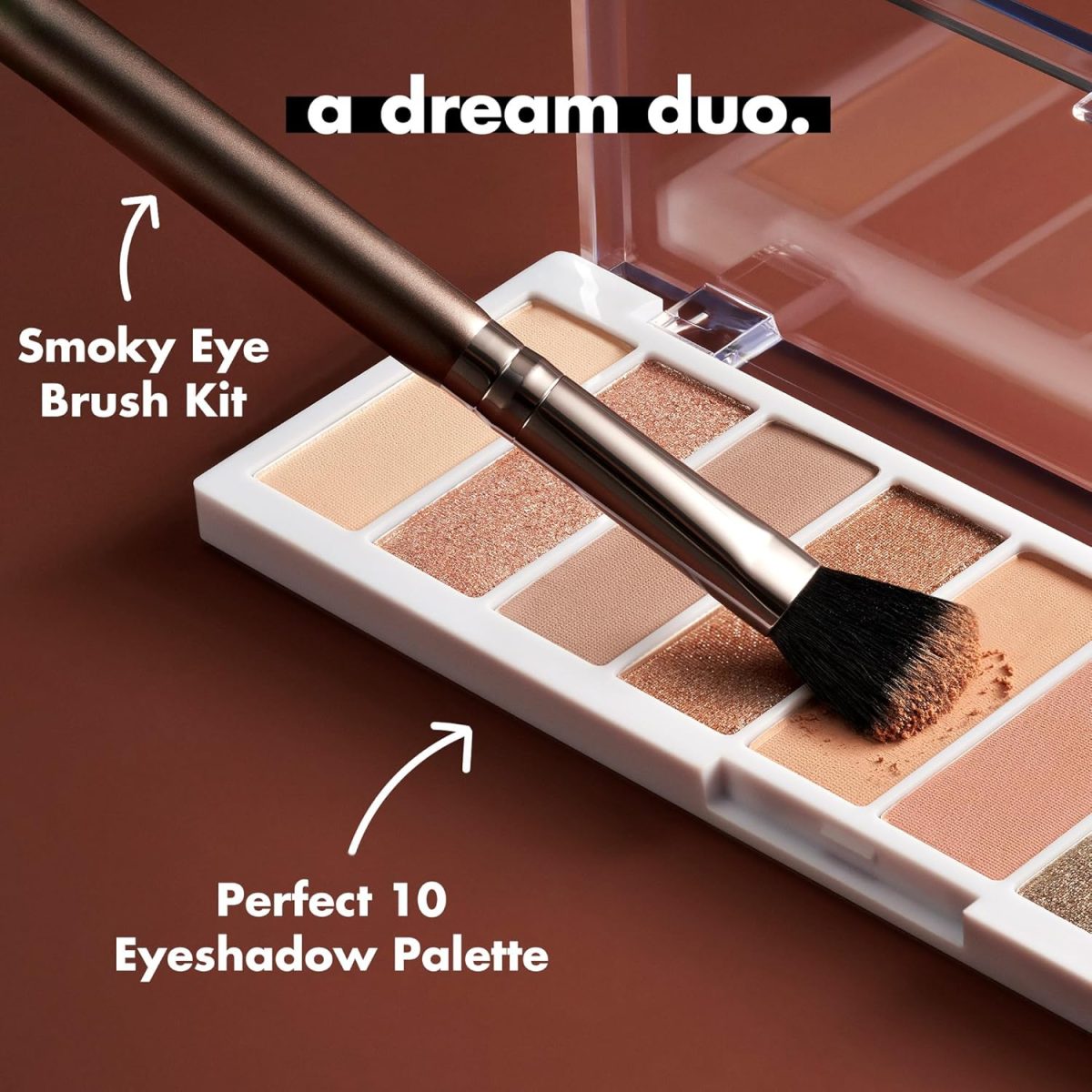 e.l.f. Perfect 10 Eyeshadow Palette, Ten Ultra-Pigmented Shimmer & Matte Shades, Vegan & Cruelty-Free, Keep It Ethereal, Multicolour - Image 4
