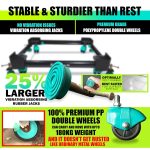 LSRP'S Universal Fit 100% Heavy Metal Made - Adjustable All Sides Fully Automatic Top Load Washing Machine Stand 9kg Front Load (6kg - 10kg Capacity Machine) with Washing Machine Bush For Grip - Black - Image 5