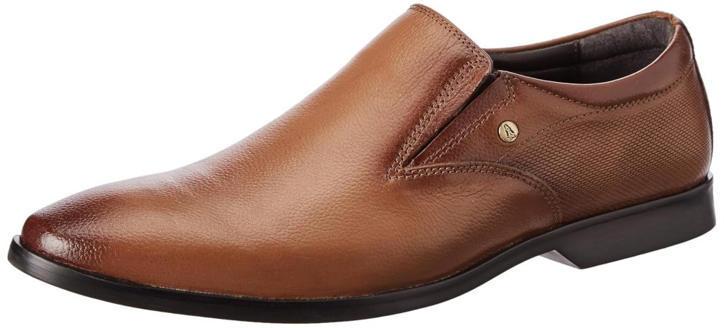 Hush Puppies 8553 Alpha Slipon E 24 Tan Casuals Shoes For Men|Birthday Parties|Family Gatherings|School Performances|Flexible|Other Occasions