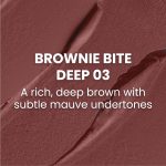Typsy Beauty Cocoa Peptide Velvet Matte Lipstick | 8hr Wear, Soft Blur Finish, Lightweight Texture, Hydrating Nude Lipstick| Brownie Bite Deep 03 | Cocoa Peptides | Vegan & Paraben-Free 3.5g - Image 2