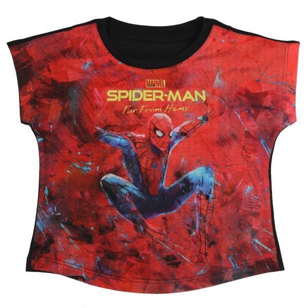 SPIDER-MAN Girl's Solid Regular Fit Tops