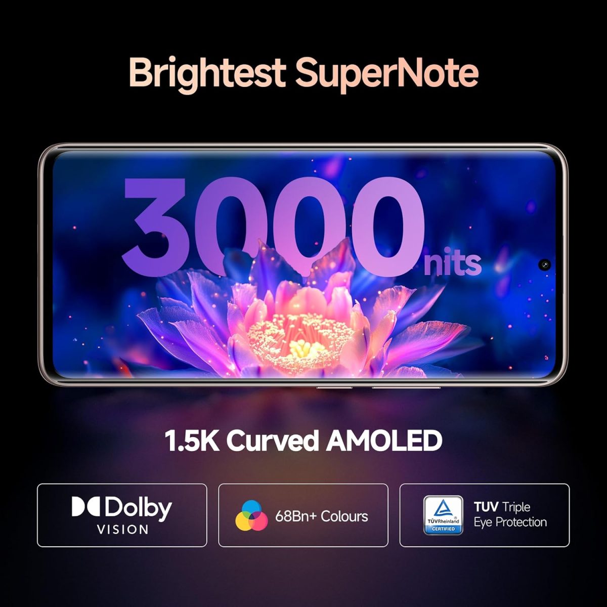 Redmi Note 14 Pro+ 5G Champagne Gold 8GB RAM 128GB Storage| 50 MP Triple Camera with Telephoto | Corning Gorilla Glass Victus 2 | IP68 IP69 | SD 7s Gen 3 - Image 7