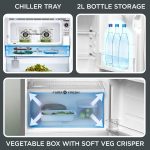 Midea 190 L 2 Star Direct Cool Refrigerator (MRD190D2HPBS, Silver, Hairline, 2025 Model) - Image 4