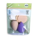 Kira Makeup 6 in 1 Cotton Pad Applicator Foundation Makeup Blender Powder Buff Sponge Cosmetic Puff Women's & Girls Cosmetic Makeup Beauty (Pack of 1)