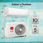 LG 1 Ton 3 Star Dual Inverter Split Ac (Copper, AI Convertible 6-In-1 Cooling, HD Filter with Anti-Virus Protection, 2025 Model, TS-Q12PNXE, White) - Image 3