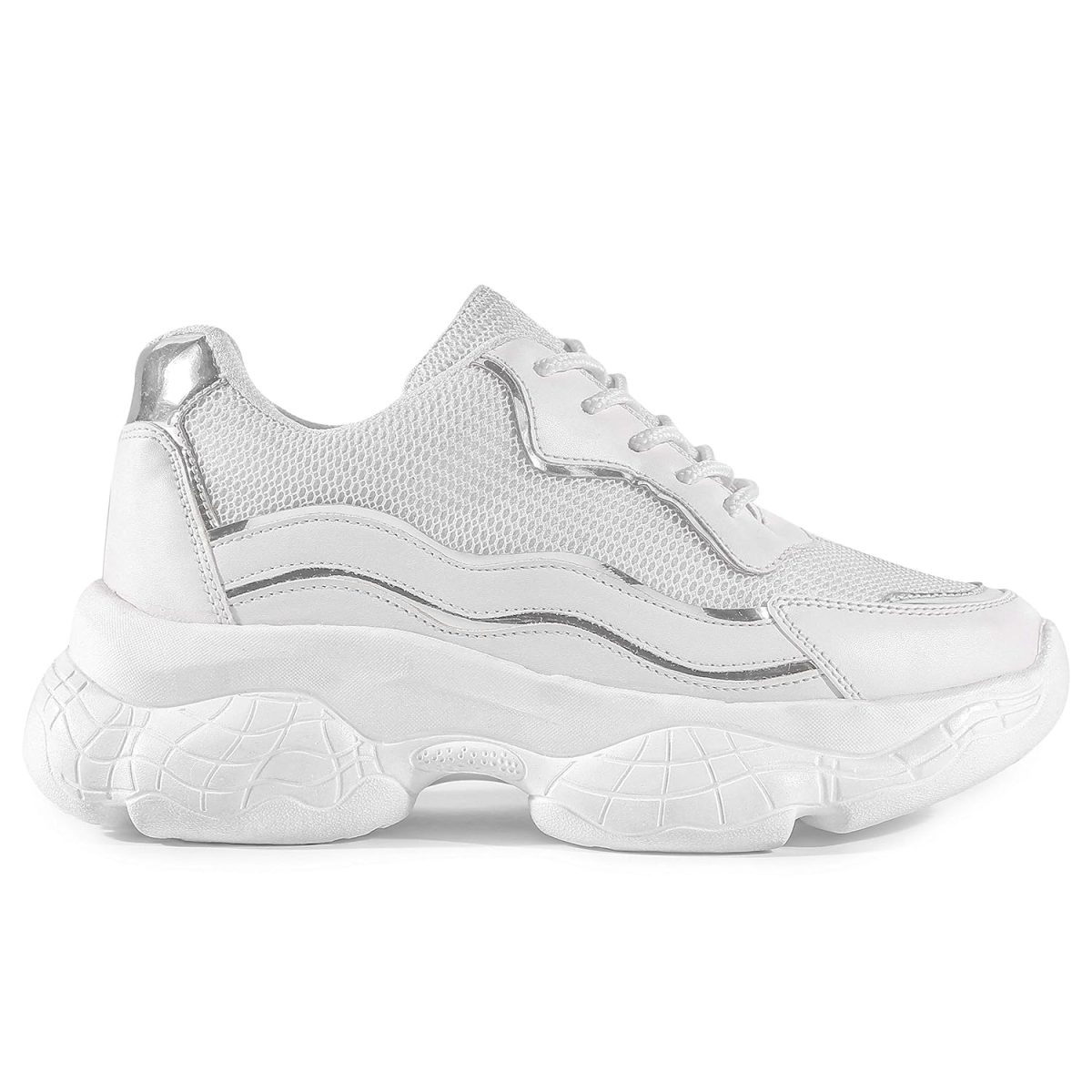 Vendoz Women Black Casual Stylish Sneakers - Image 2
