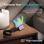 Ambrane 10000mAh MagSafe Powerbank with Stand 22.5W Wired & 15W Wireless Fast Charging Dual Input (Type-C & Lightning) | Triple Output | for iPhone 16/15/14/13/12 & Android Devices (PB11, Black) - Image 6