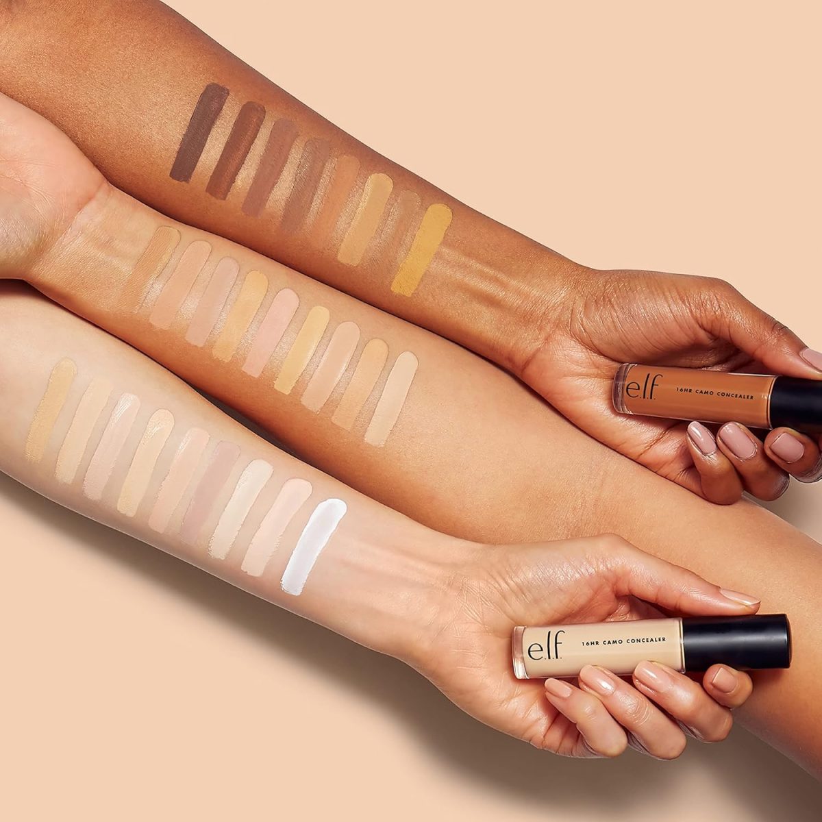 e.l.f. 16HR Camo Concealer, Full Coverage, Highly Pigmented Concealer Liquid With Matte Finish, Crease-Proof, Vegan & Cruelty-Free, Light Ivory, 0.203 Fl Oz - Image 5