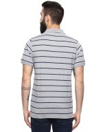 AMERICAN CREW CottonPoly Striped Polo T-Shirt for Men - Image 4