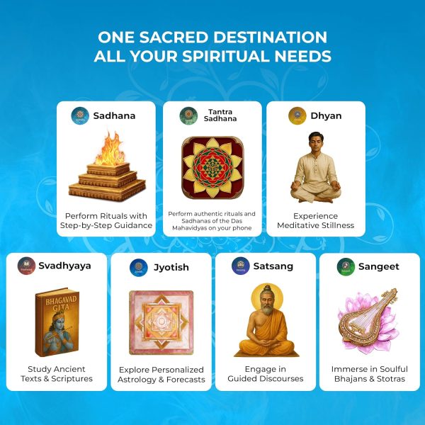 Sadhana Tablet V2 – World’s First Vedic Tablet & Digital Temple | Ad-Free Spiritual Companion | 3D Rituals, Meditations & Astrology | with Improved Battery and Performance | Designed by Om Swami