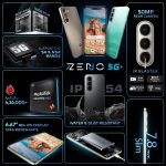 ZENO 5G AI Smartphone | 4GB RAM 128GB ROM | IP54 Rated for Dust & Water Resistance | D6300 5G Processor | 6.7" HD+ 120Hz Punch-Hole Display | 50MP Camera | 5-Year Fluency | Wave Green - Image 3
