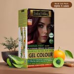 INDUS VALLEY Damage Free Natural Gel Hair Colour for Women | Ammonia & PPD Free Organic Hair Colour with 100% Grey Coverage, Long Lasting Conditioning Hair Color | Burgundy 1.00-220 ml - Image 2