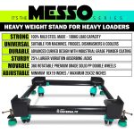 LSRP'S Universal Fit 100% Heavy Metal Made - Adjustable All Sides Fully Automatic Top Load Washing Machine Stand 9kg Front Load (6kg - 10kg Capacity Machine) with Washing Machine Bush For Grip - Black - Image 2