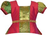 AMIRTHA FASHION Girls Traditional Lehenga Choli SARANYA PATTU WITH WAIST BELT(AMFSYPG) - Image 2