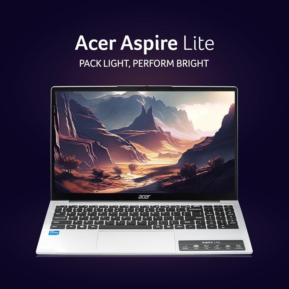 Acer Aspire Lite 12th Gen Intel Core i5-12450H Thin and Light Laptop (Windows11Home/16GB RAM/512GB SSD) AL15-52H, 39.62cm (15.6") IPS Full HD, Backlit Keyboard, Pure Silver, 1.7KG - Image 11