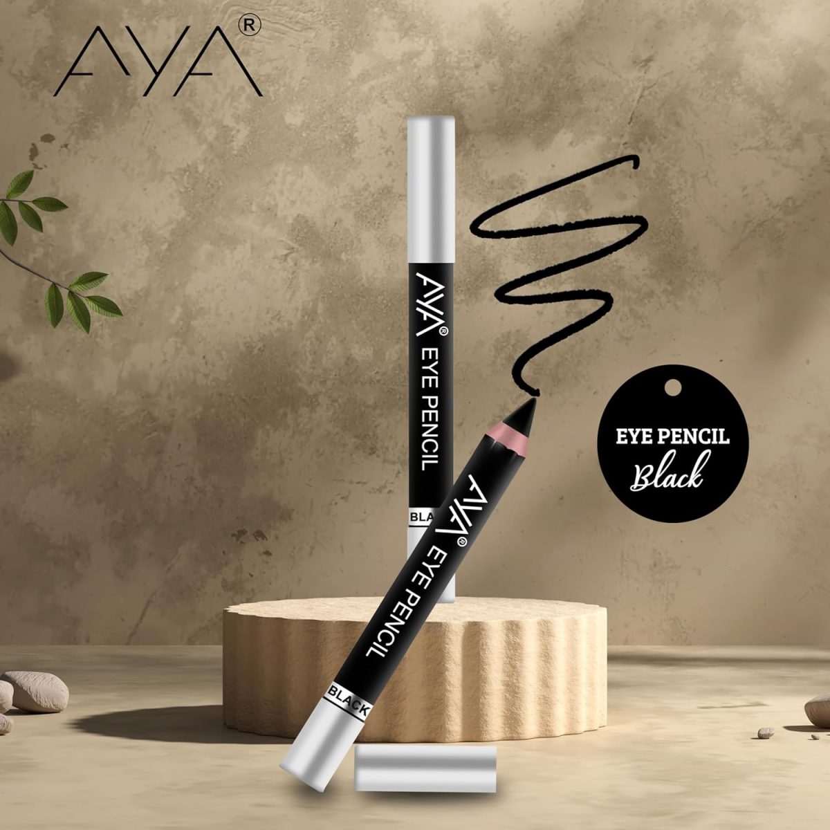 AYA Eye Pencil for Kajal/Eyeliner, Set of 6 (Black, Blue, Brown, Green, Golden and Silver) | Glides Smoothly | Creamy Smooth Formula | Light Weight - Image 4