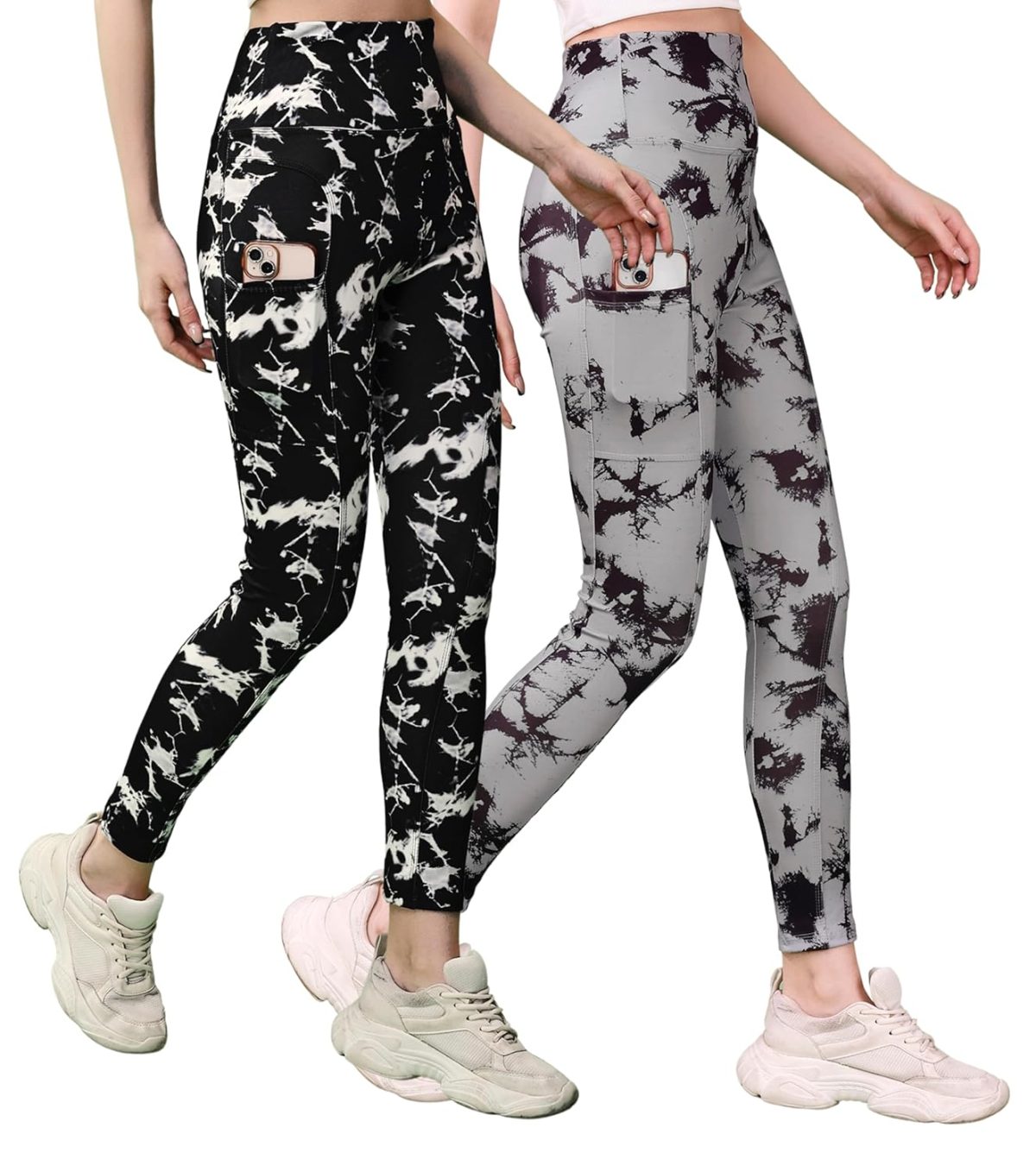 Women's Printed Gym Wear Tights|Combo Pant Mesh Insert Side Pockets Pant|Ideal for Active Wear Pant |Yoga & Workout Tights |The Ultimate Gym Pants for Women & Girls