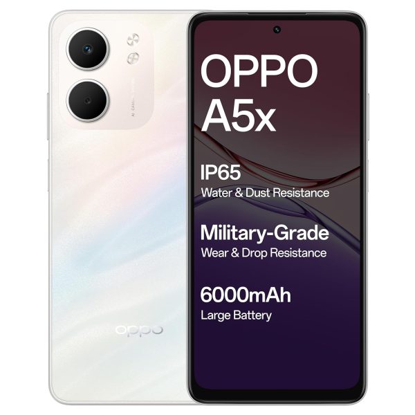 OPPO A5X 5G (Laser White, 4GB RAM, 128GB Storage)