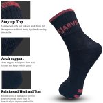 XJARVIS® All-Season Ankle Sports Socks | High Cushioning, Arch Support, Breathable Cotton | Odor-Free, Moisture-Wicking | Men & Women | Free Size (BLACK/DARK GREY/GREY) - Image 4