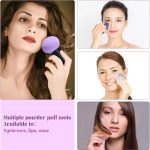 Bajajbeautyshop Makeup Sponge & Brush Set | 1 Foundation Brush 2 Makeup Sponge 1 Mushroom Sponge With Box Container - Image 6