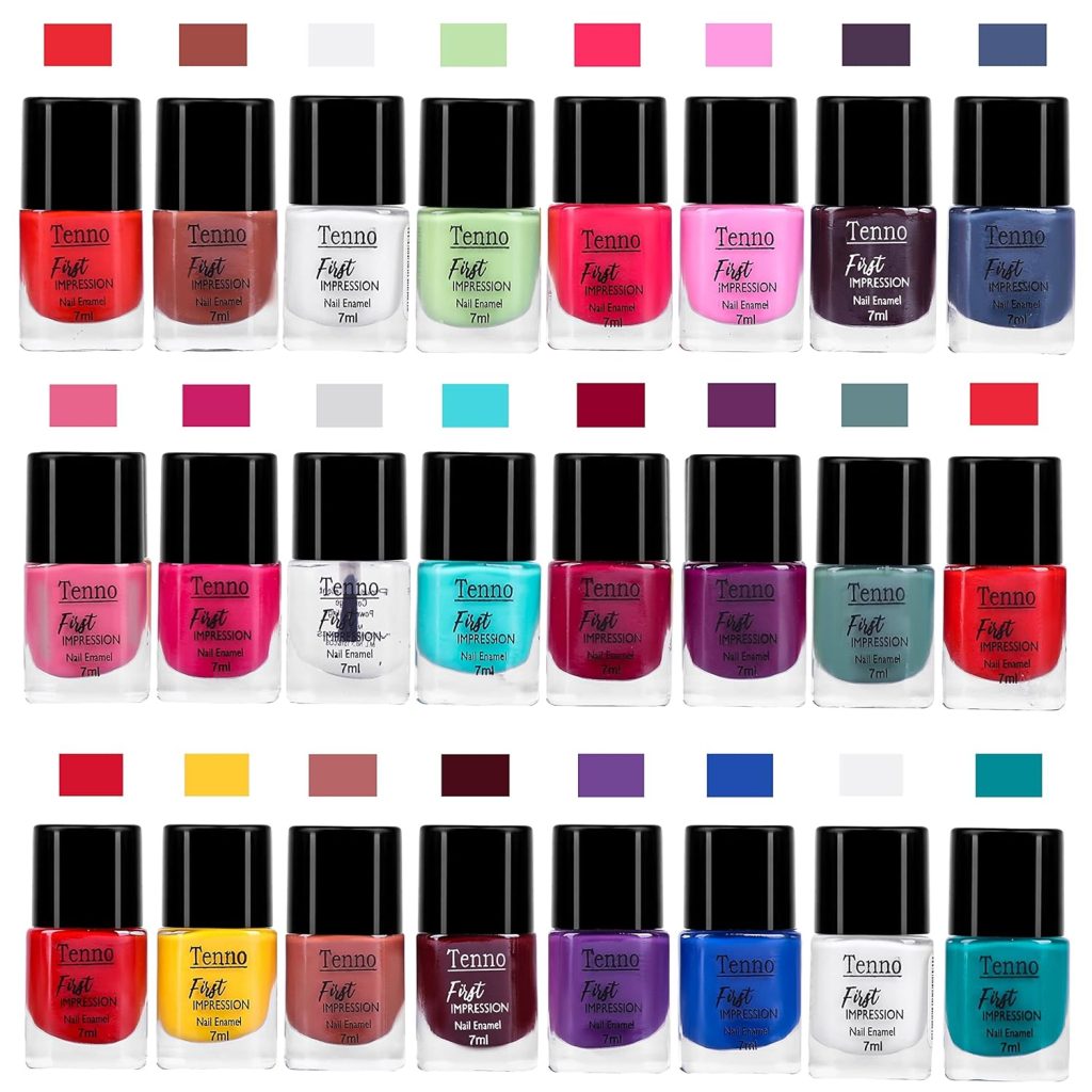 TENNO All You Need Nail Paint Combo, (Pack of 24) (TFNP243)