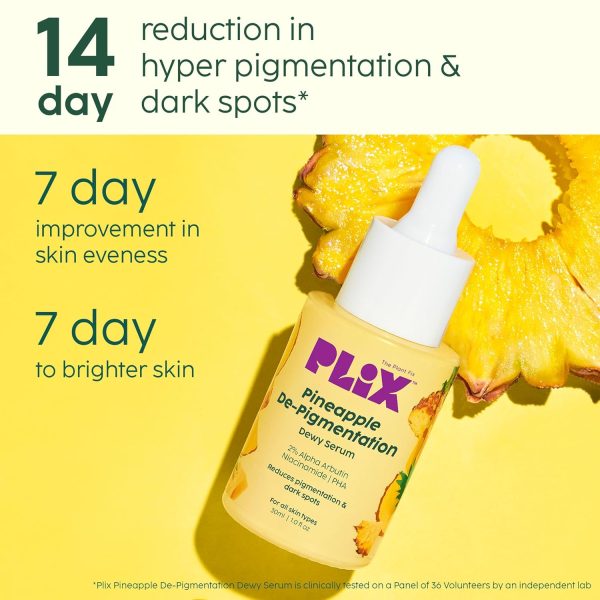The Plant Fix Plix | Pineapple De-Pigmentation Regime with Pineapple Exfoliation Fruity Toner, Pineapple Juicy Cleanser, Pineapple Depigmentation Dewy Serum, & Smoothie Moisturizer