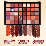 Glam21 Celeste Professional Eyeshadow Palette | Highly Pigmented |40 Selected Shades| Matte & Shimmer Shades - 50Gm |02- Blissful - Image 3