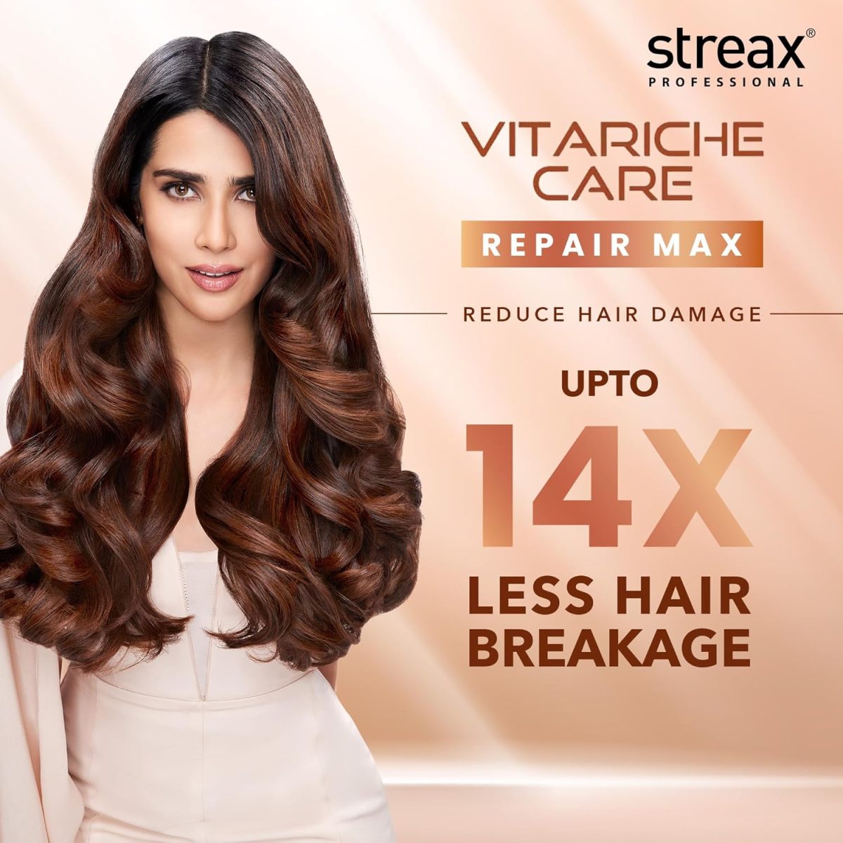 Streax Professional Vitariche Care Repair Max Shampoo,300ml| Mild Everyday Shampoo| Hair Shampoo for Women & Men|With Biovit-A-OX Complex, Hydrolysed Flax Protein & |Ceramide|For Dry, Damaged Hair - Image 2