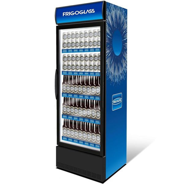 Frigoglass visi cooler VG 600; Single door, Volume 613L, (Robust design, low energy consumption, Internal LED, uniform cooling - designed for hot and humid climate); With 1 year comprehensive warranty