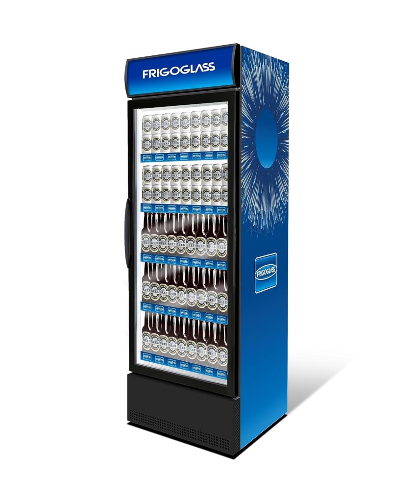 Frigoglass visi cooler VG 600; Single door, Volume 613L, (Robust design, low energy consumption, Internal LED, uniform cooling - designed for hot and humid climate); With 1 year comprehensive warranty