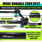LSRP'S Universal Fit 100% Heavy Metal Made - Adjustable All Sides Fully Automatic Top Load Washing Machine Stand 9kg Front Load (6kg - 10kg Capacity Machine) with Washing Machine Bush For Grip - Black - Image 4