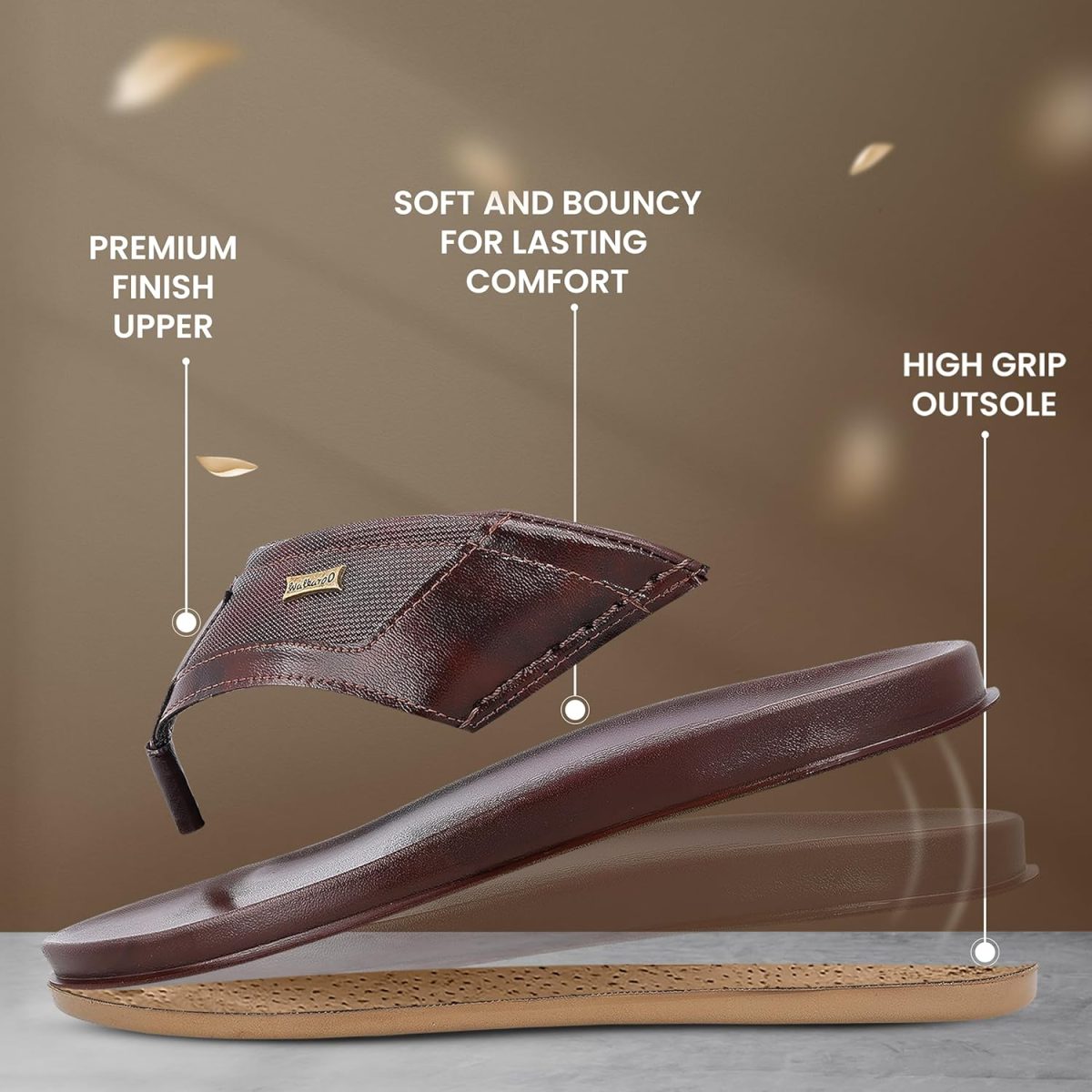 WALKAROO Comfort Sandal For Men's|CloudStep Dual-Density PU Sole – Ultimate Comfort|Stylish Casual Wear|WE1020 - Image 2
