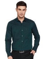 Arrow Men's Solid Full Sleeve Slim Fit Cutaway Collar Cotton Formal Shirt