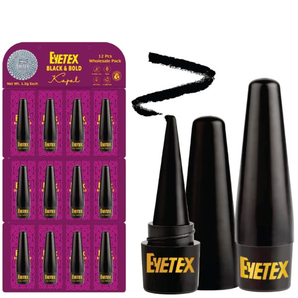 Eyetex Black and Bold kajal 12 Eyetex kajal stick Matte Finish Kajal