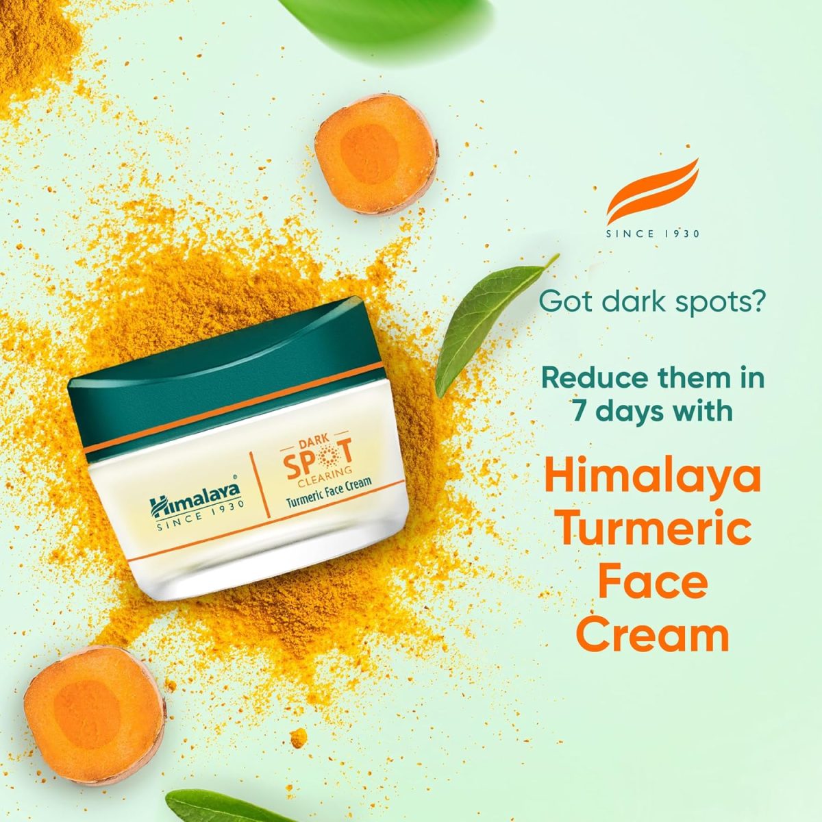 Himalaya Wellness Company Dark Spot Clearing Turmeric Face Cream | Organically Sourced Turmeric | Reduce Dark Spots In 7 Days | 2% Glycolic Acid & 2% Niacinamide | 50G - Image 3